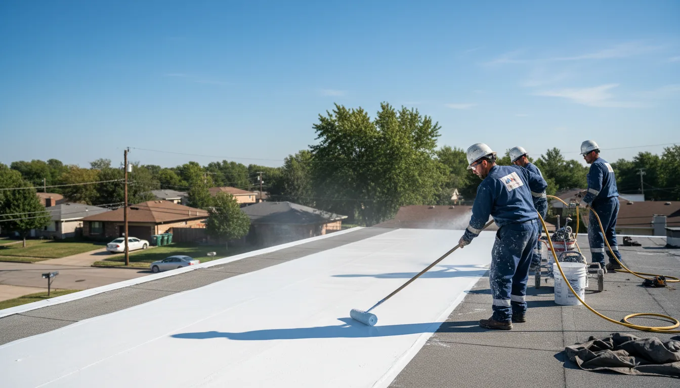 Commercial roof coating in Strausstown, PA near me